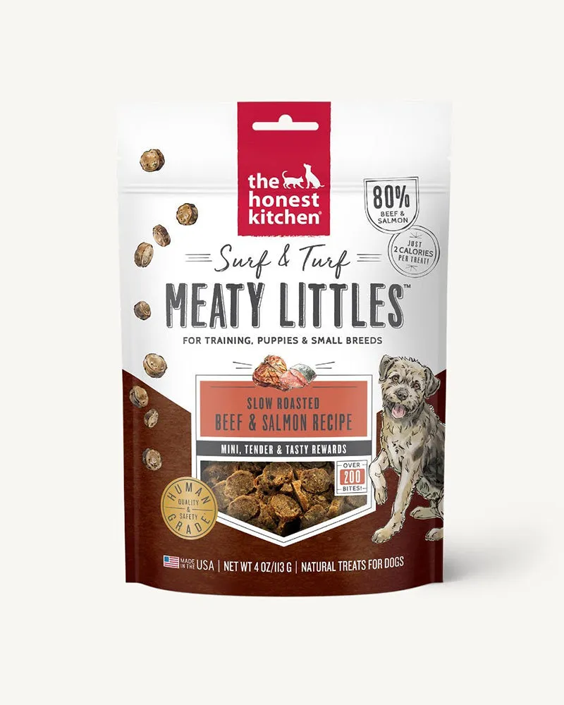 The Honest Kitchen Surf & Turf Meaty Littles - Beef & Salmon Dog Treats 4oz