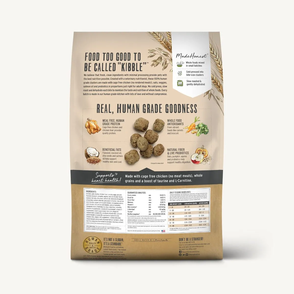 The Honest Kitchen Whole Food Whole Grain Chicken Clusters for Dogs