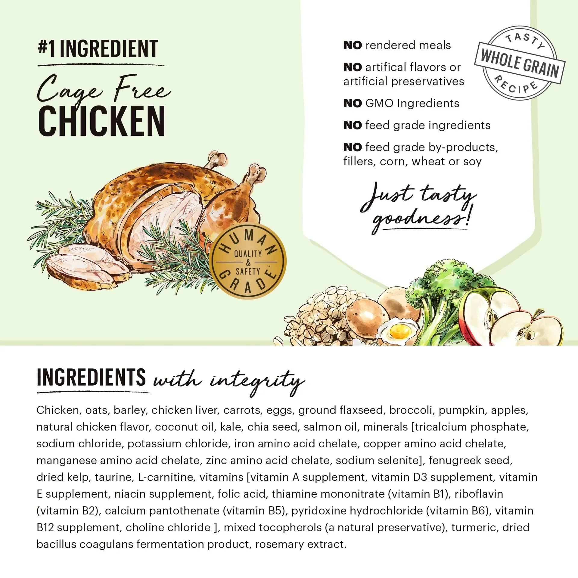 The Honest Kitchen Whole Food Whole Grain Chicken Clusters for Dogs