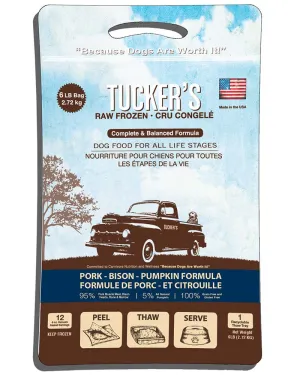 Tucker's Raw/Frozen Pork, Bison & Pumpkin Patties 3lb