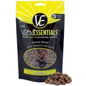 Vital Essentials Freeze-Dried Duck Nibs Vital Dog Treats 2oz