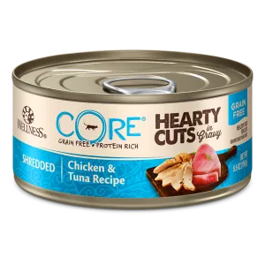 Wellness Cat Core Hearty Cuts - Shredded Chicken & Tuna Recipe 5.5oz