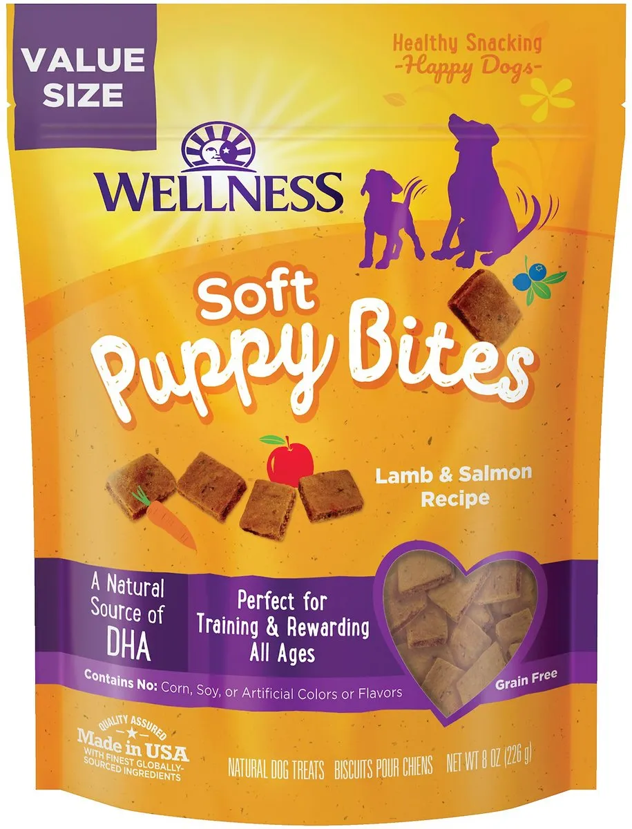 Wellness Soft Puppy Bites Lamb & Salmon Recipe Dog Treats