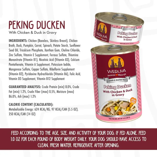 Weruva Peking Ducken Dog Cans