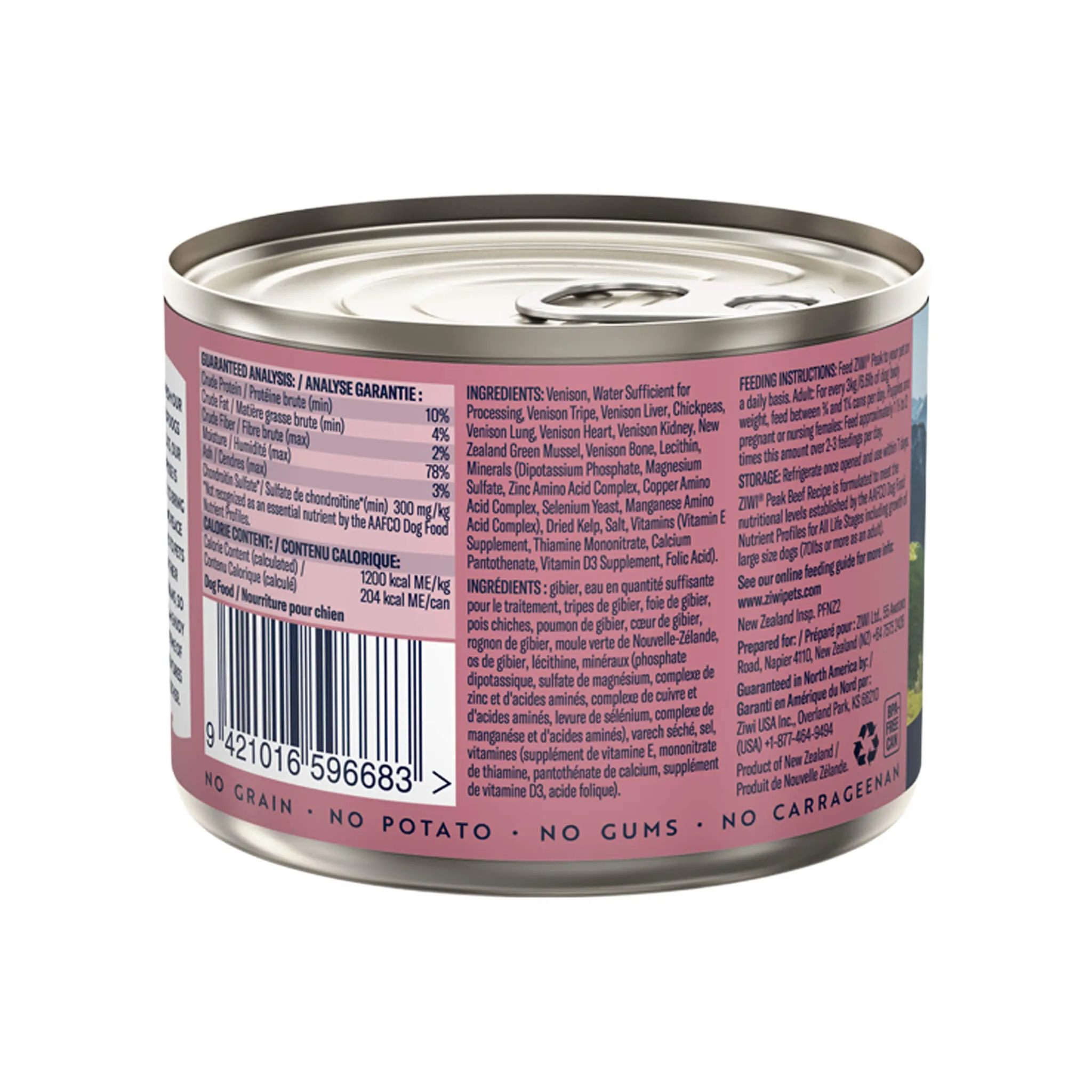 ZiwiPeak Daily Cuisine Grain-Free Canned Dog Food