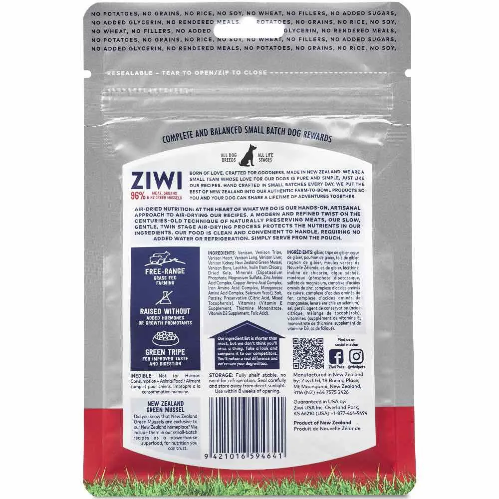 ZiwiPeak Good Dog Rewards Venison Dog Treats 85g