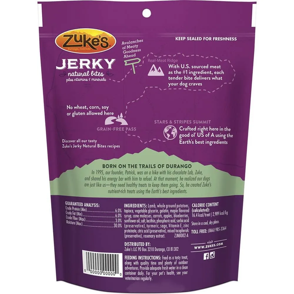 Zuke's Jerky Naturals Lamb Dog Treats 6oz